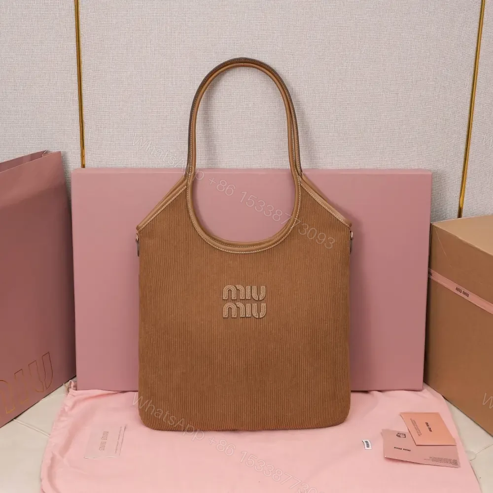 高仿miumiu繆繆*IVY系列5BG231限定款Tote包肉桂棕免檢版 — view 1