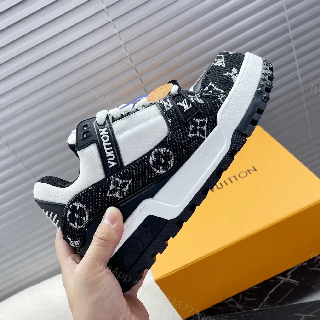 View 6 of Lux Monogram Hybrid Sneakers: Bold Street Style