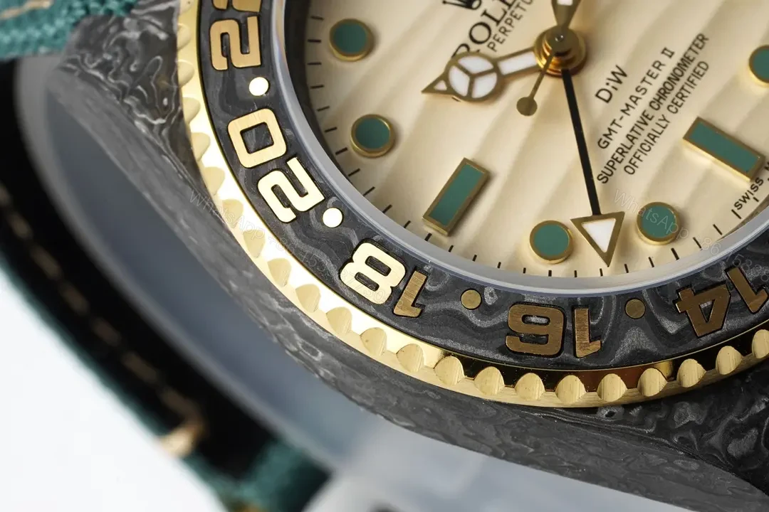 View 6 of TW Factory Clean Factory Diw Rolex GMT-Master II, Green, Carbon Fiber