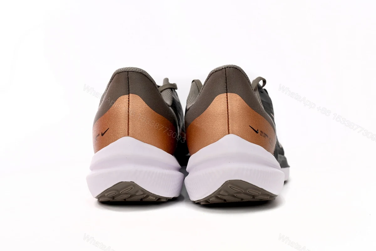 View 3 of Nike Air Winflo 9 Black And White Brown DD8686-005