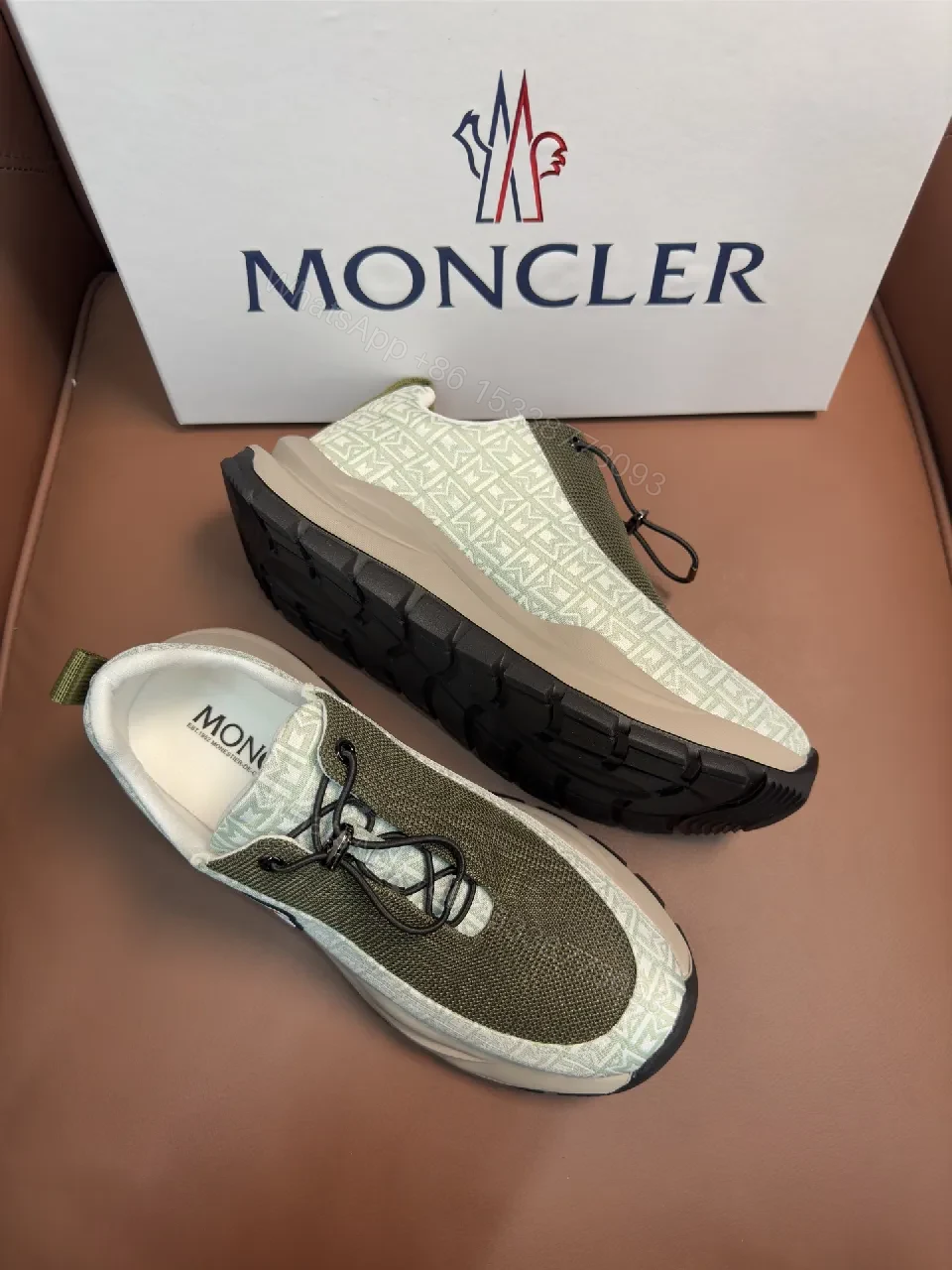 View 5 of Chunky Knit Street-Tech Sneakers: Luxe Moncler-Inspired, All-Day Comfort