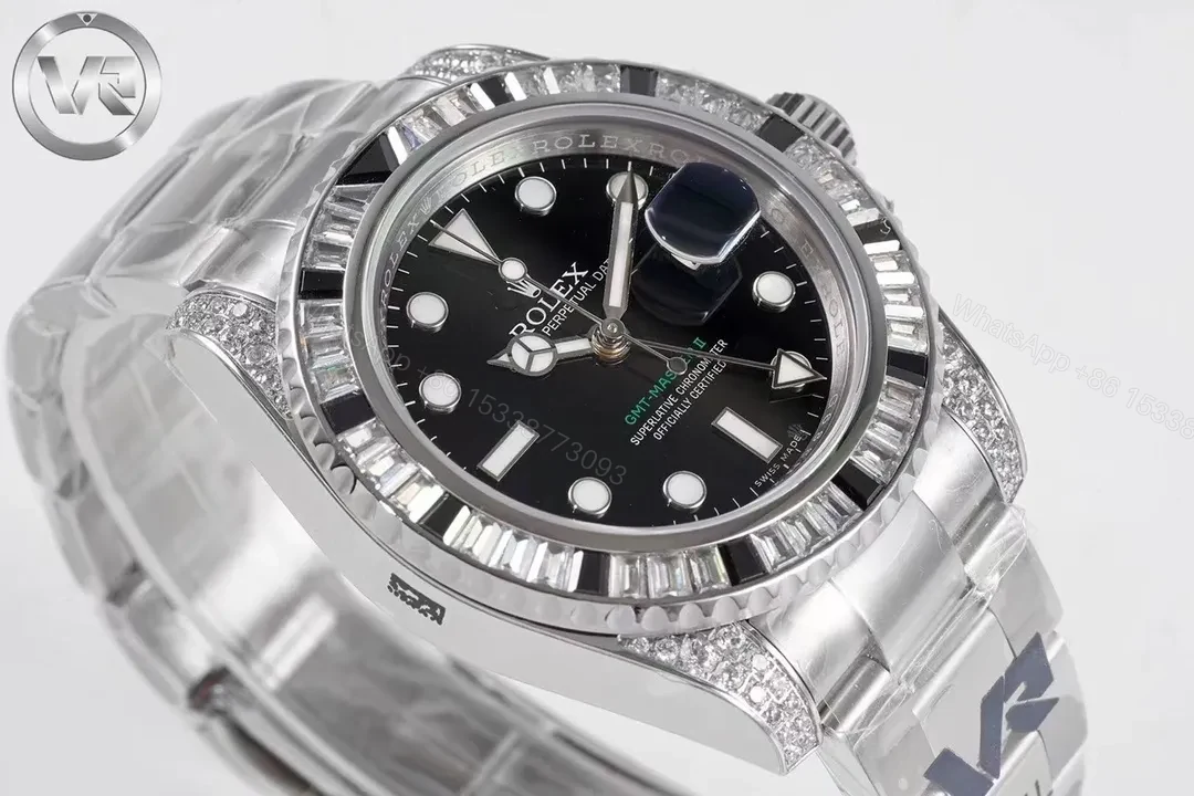 View 3 of BT Factory Clean Factory VR Rolex GMT II Black Diamond Watch