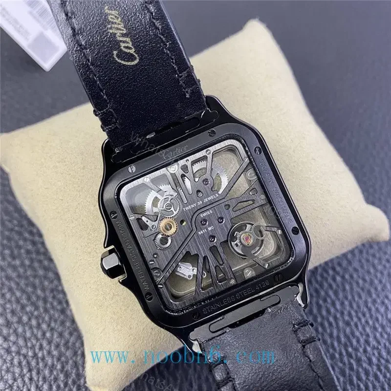 View 16 of Replica Cartier Santos WHSA0009 Skeleton Watch