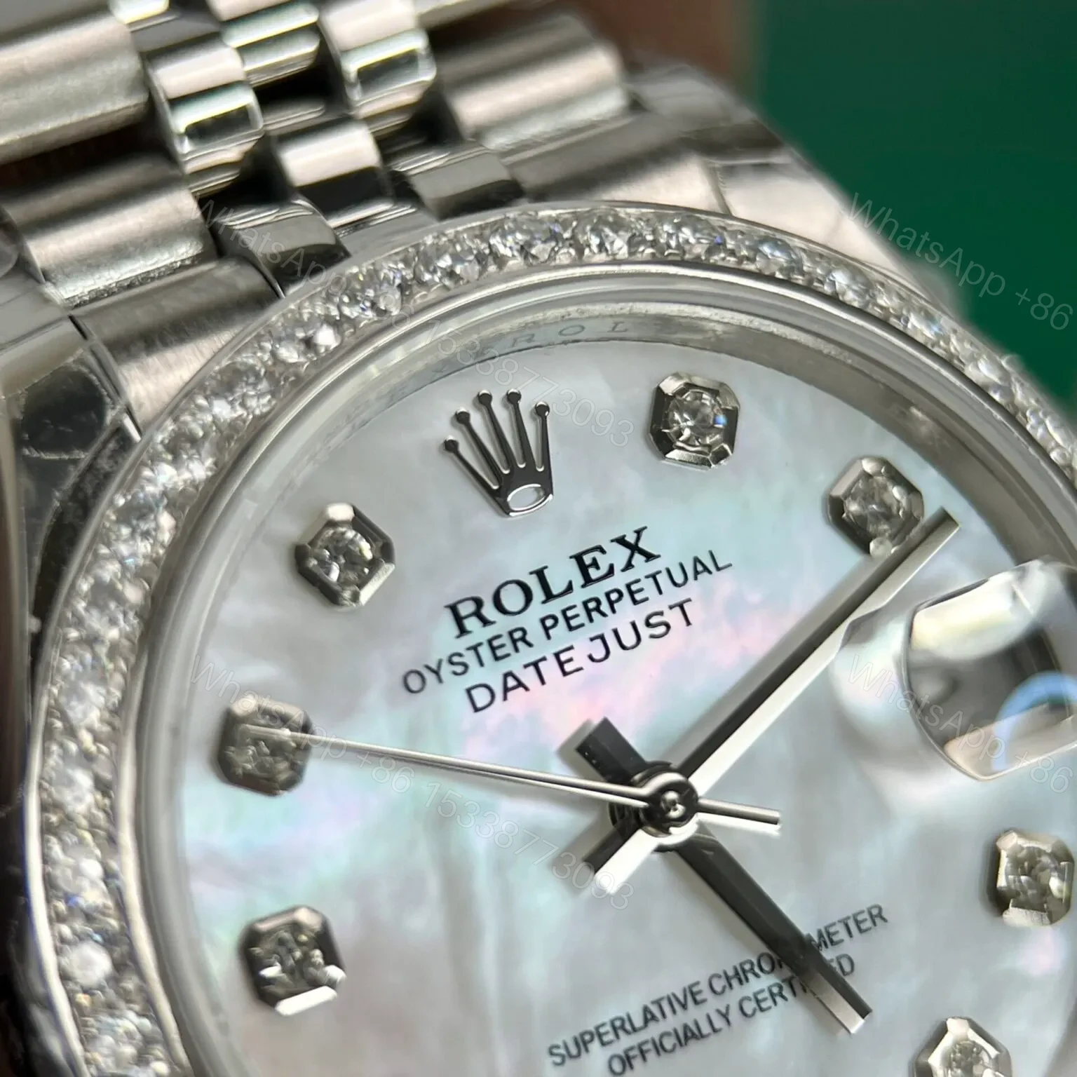 View 4 of Replica Rolex Datejust Mother of Pearl – White Dial 116244 36 mm