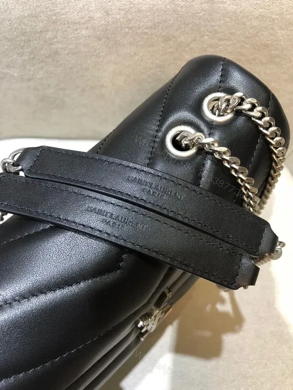 View 9 of Quilted Calfskin Black Flap Bag: Everyday Luxury Crossbody