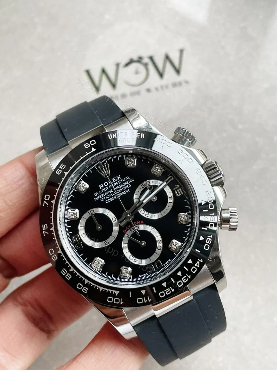 View 3 of BTF factory 1:1 Rolex Daytona SS116500LN Best Black Dial Diamond Markers A4130