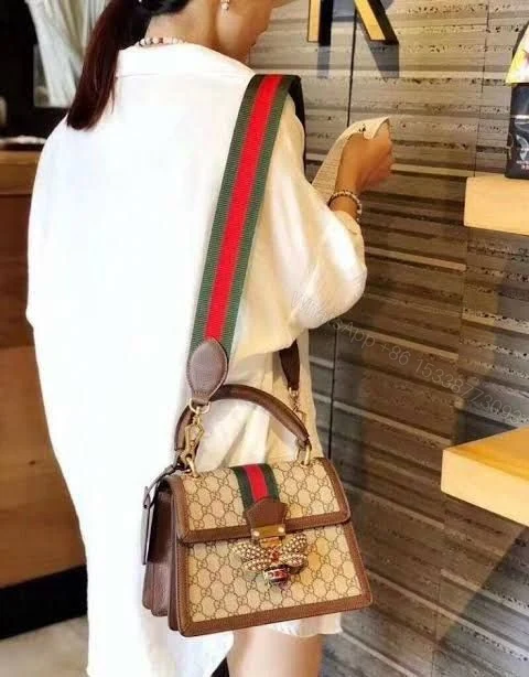 View 3 of FIRST COPY GUCCI BEE QUEEN HANDLE BAG