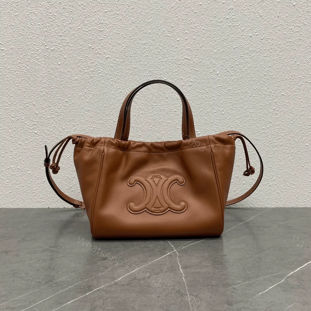 Celine Cabas Brown Soft Leather 22x17x15cm — view 1