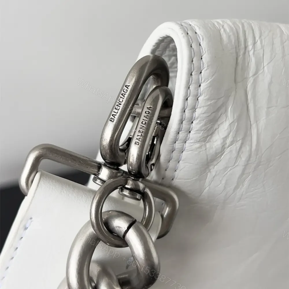 View 8 of 高仿Balenciaga*BBSolt系列腋下包白色M