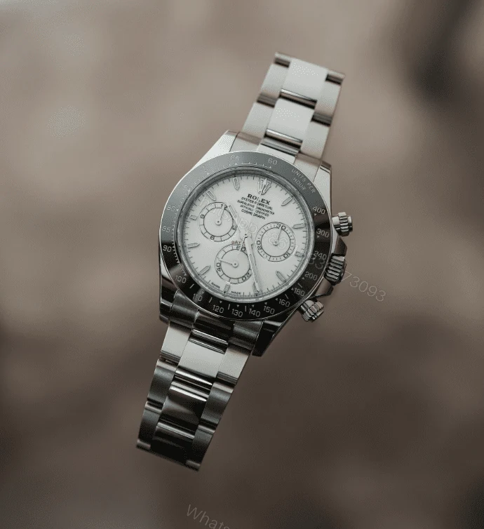 View 2 of Supe Clone Rolex Daytona 126502 Stainless Steel Platinum Rolesium White Grand Feu Enamel Dial (2026)