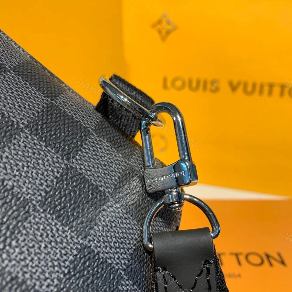 View 9 of Louis Vuitton Avenue Sling Bag Damier Graphite Canvas 31cm LV N41719