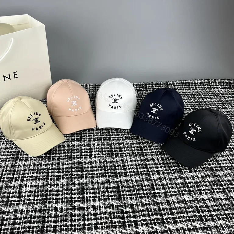 View 4 of Neutral Beige Celine Paris Cap: Signature Monogram, All-Day Comfort