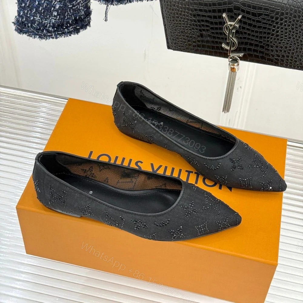 View 3 of Louis Vuitton Gala Flat Ballerina Black 1AIDR8