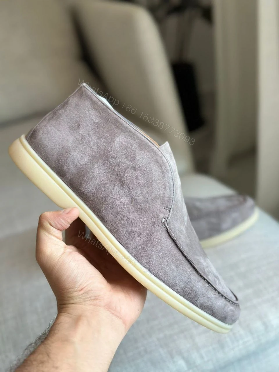 View 2 of BOSS Slipper ‘Sienne’ greige