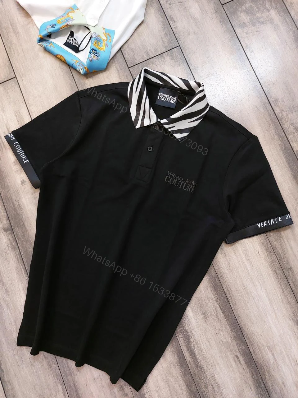 View 4 of FIRST COPY Versace Latest 2025 Imported Quality Exclusive Polo Tees