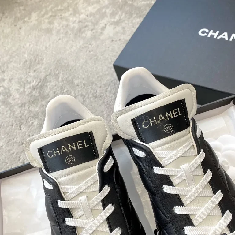 View 9 of Chanel-Inspired Quilted High-Top Sneakers: Luxe Comfort