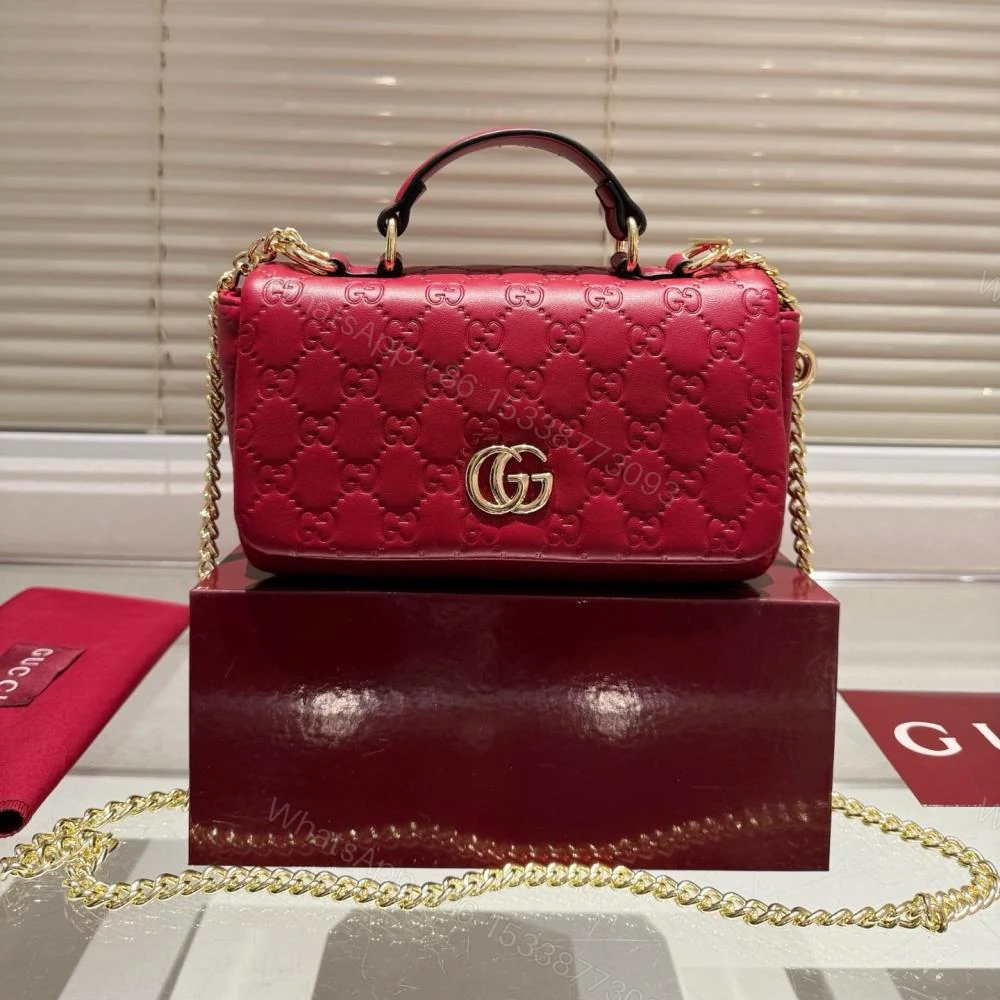 View 4 of FIRST COPY Gucci GG Milano Mini leather tote bag