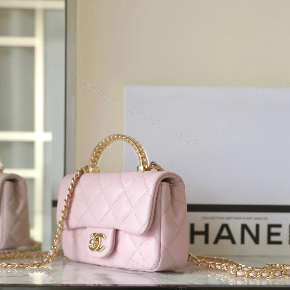 View 4 of 高仿Chanel*24S系列AS4847小羊皮粉色單肩包免檢版