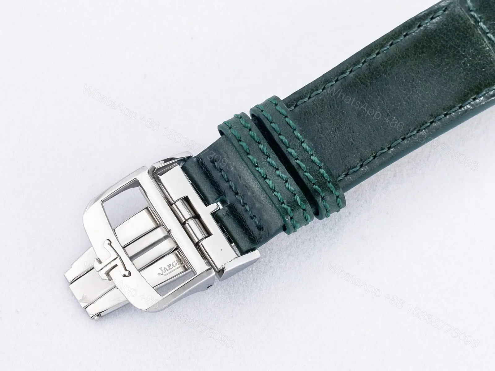 View 21 of Reverso Classic Duoface Small Seconds SS MGF Best Edition White Textured Dial on Black Leather Strap A854A