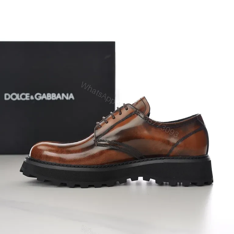 View 2 of Glossy Cognac Leather Derby: City-Polish, All-Day Comfort Derby