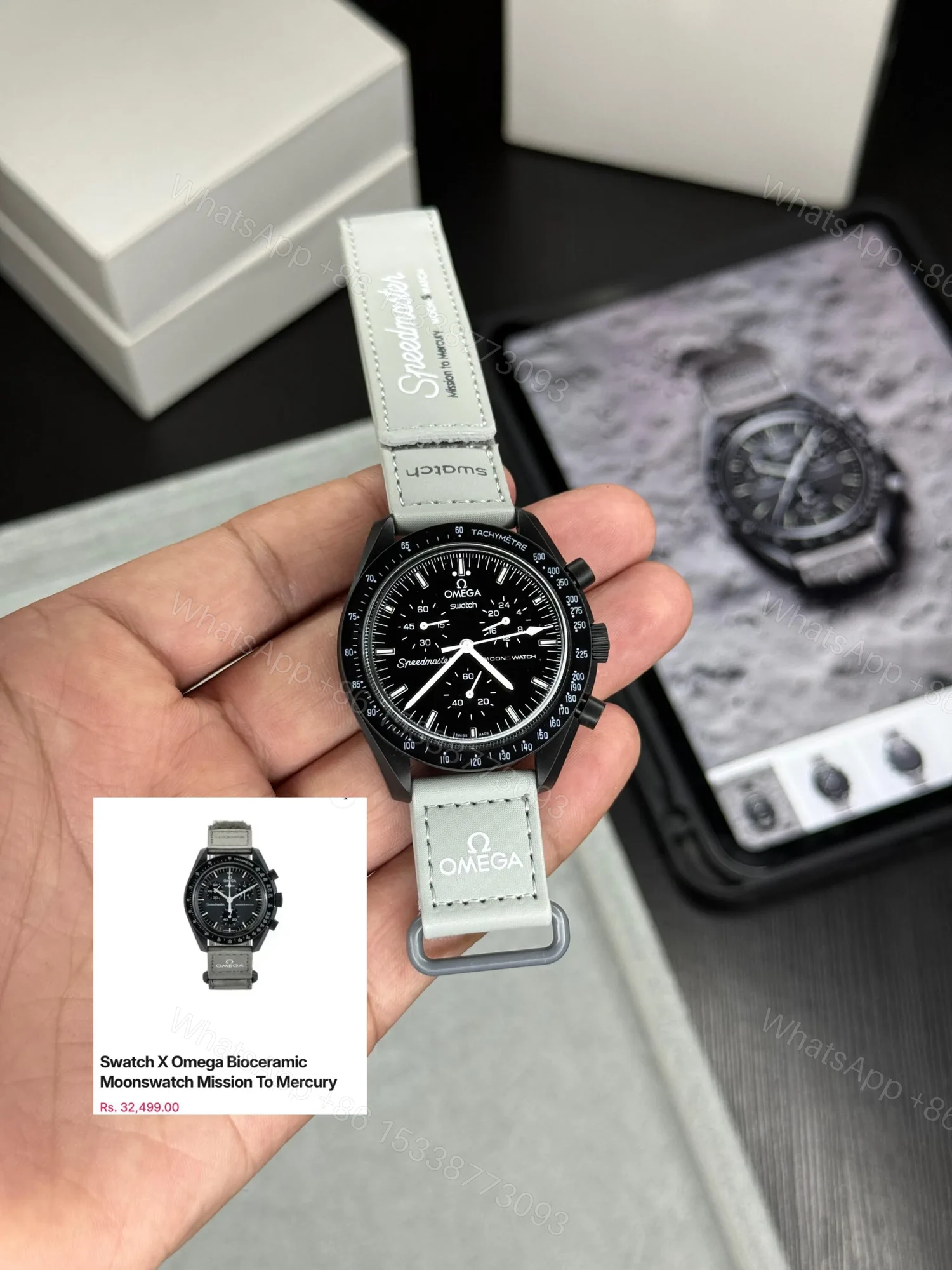 View 2 of Swatch x Omega SA Bioceramic Moonwatch
