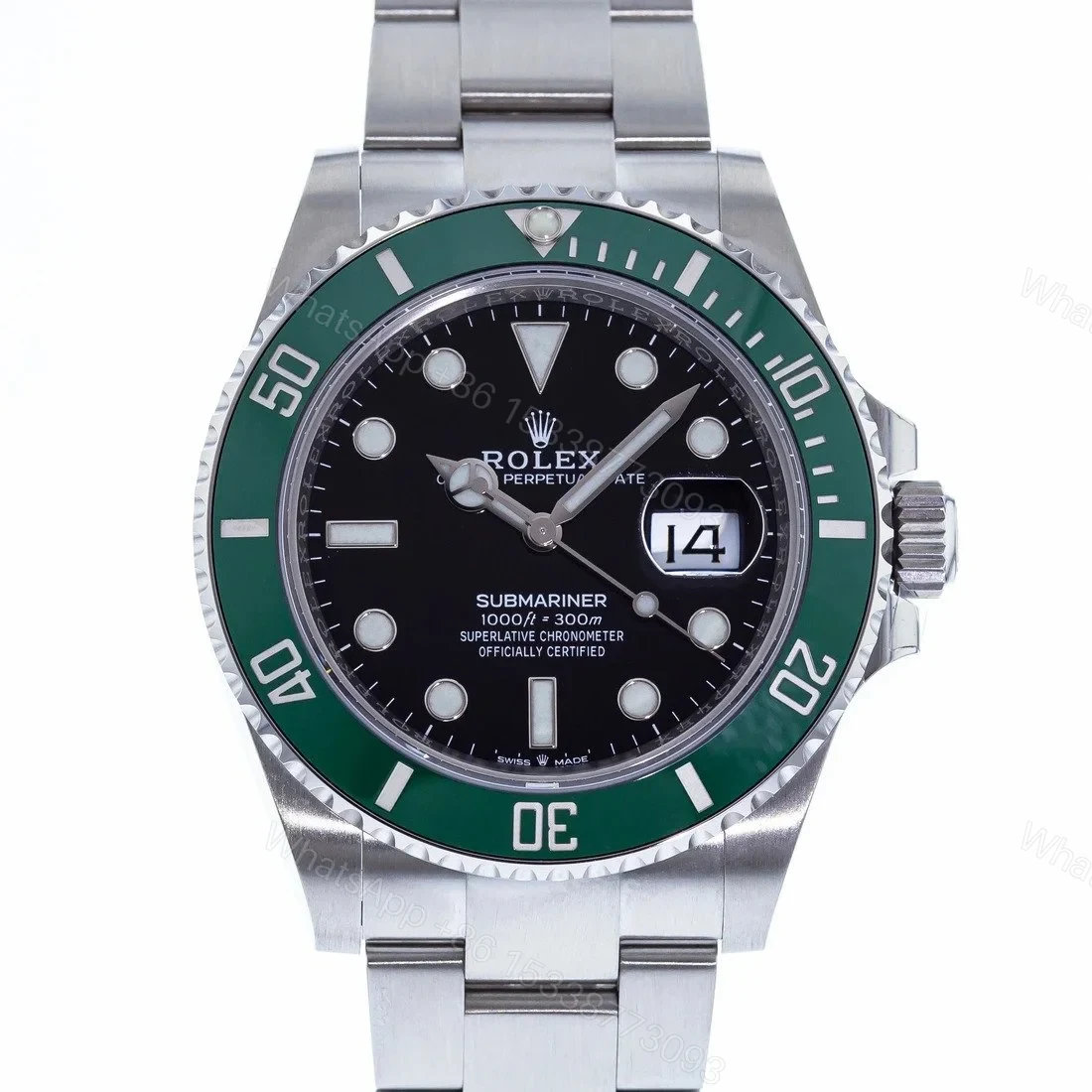 View 7 of Replica Rolex Submariner Black Dial 126610LV “Starbucks”