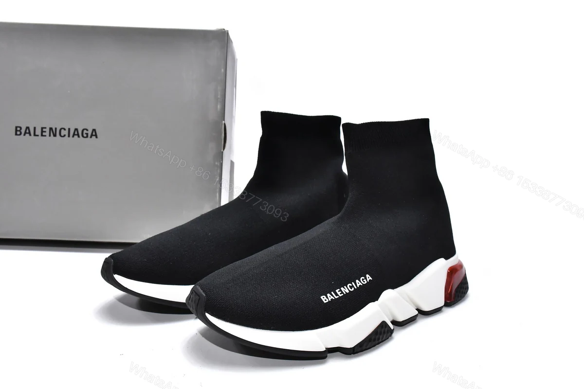 Balenciaga Speed Trainer Black Orange — view 2
