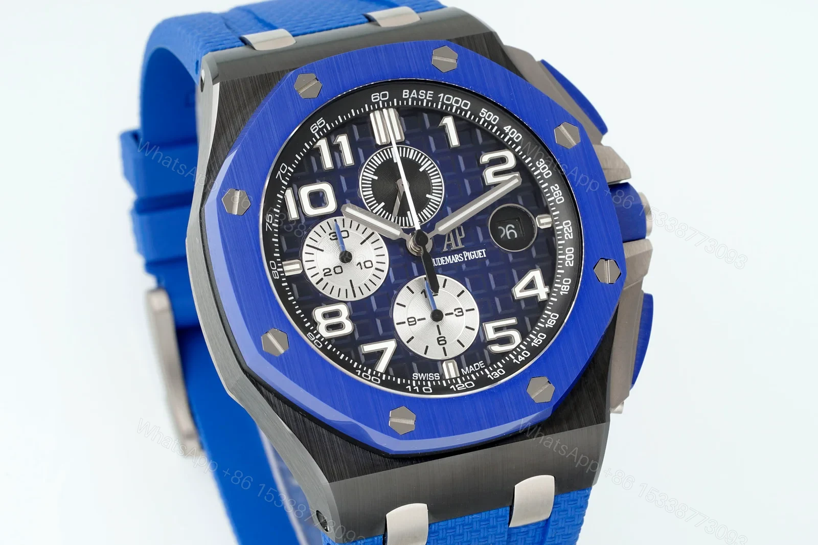 View 2 of AP Ceramic Chronograph Black Case Blue Dial Strap 2026 APJ-26400-CER-BLU