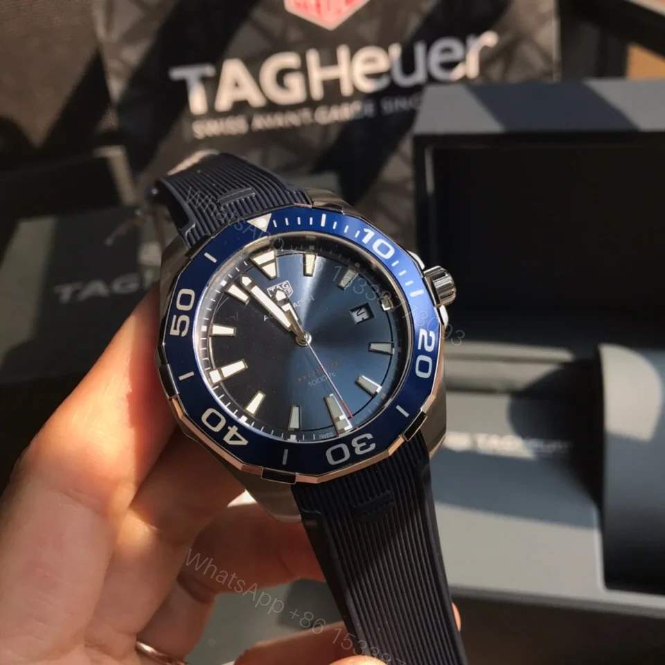 View 3 of TAG Heuer Aquaracer Quartz Watch 41MM Sapphire Crystal Stainless Steel Bracelet Premium Edition TAG-AQUA-QZ-SS-41