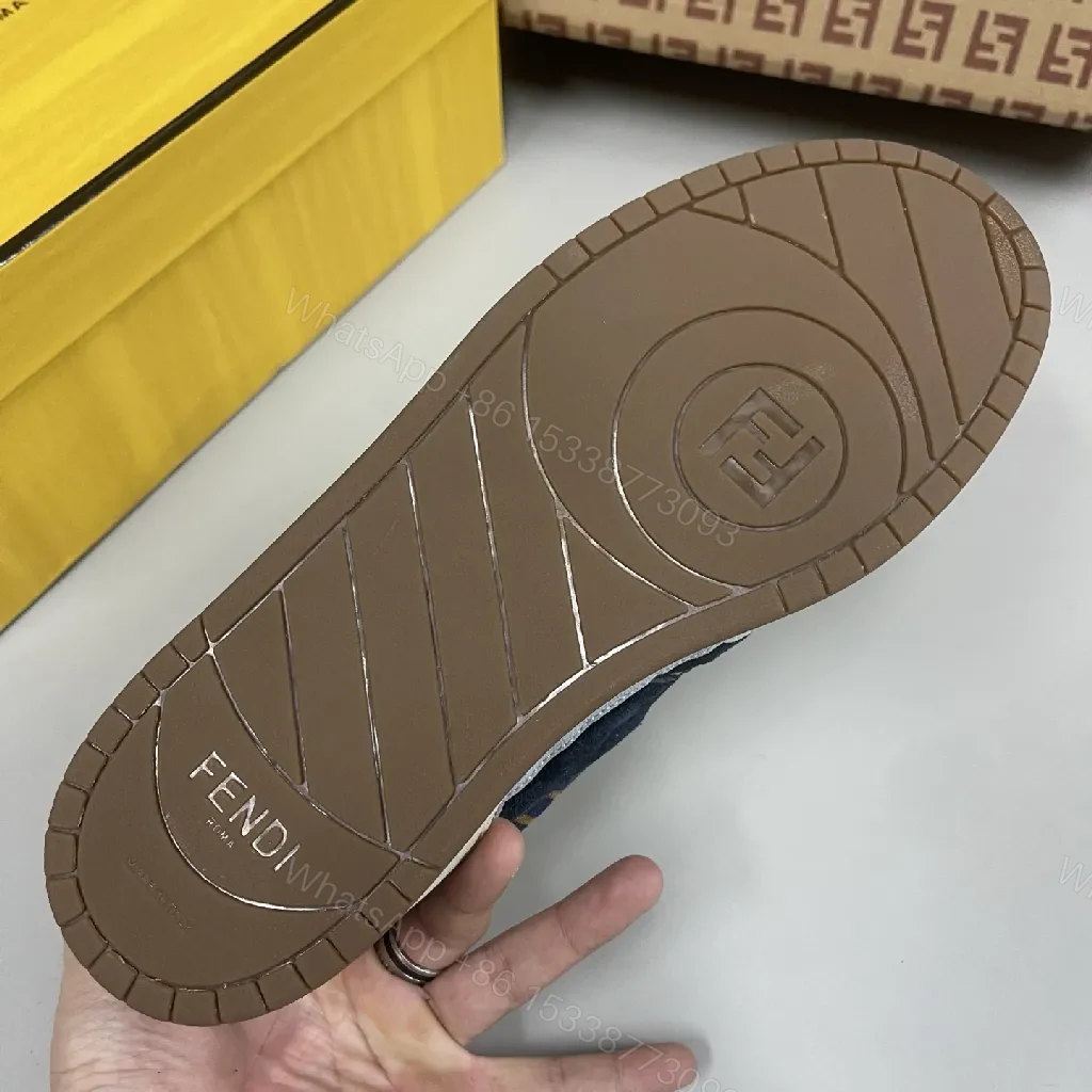 View 4 of Lux Texture Trainers: Suede Accents, Logo Pattern Sneaker