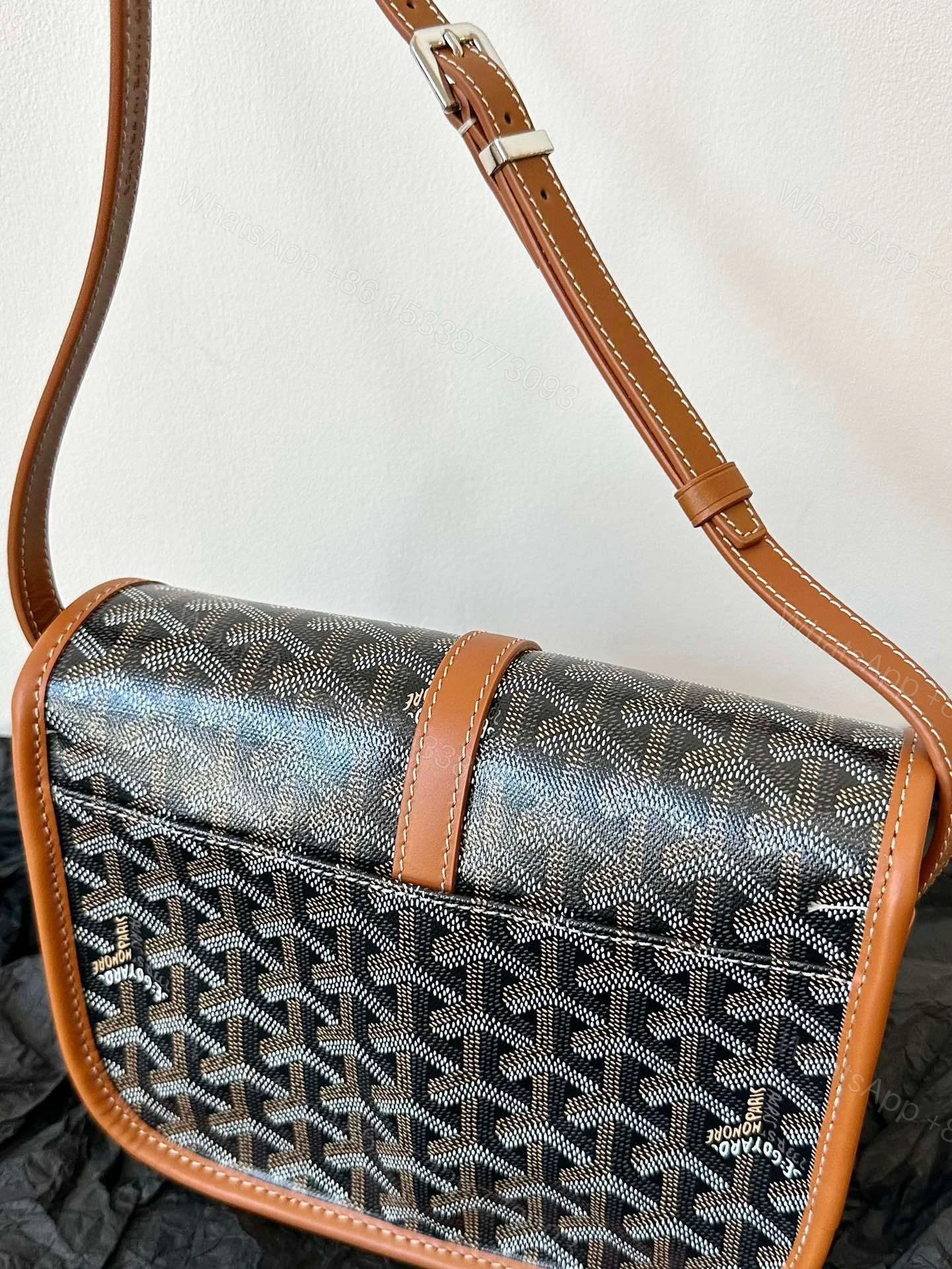 View 7 of Goyard Super Premium Women’s Handbag Orange Leather Pattern 22x16x7cm