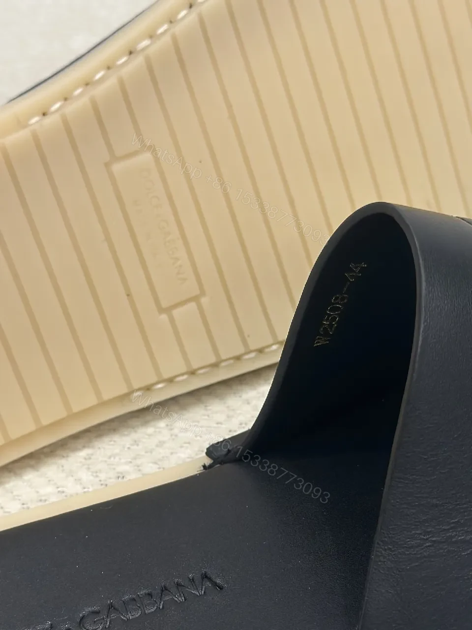 View 6 of Lux Black Slip-Ons: Minimalist Comfort Slides