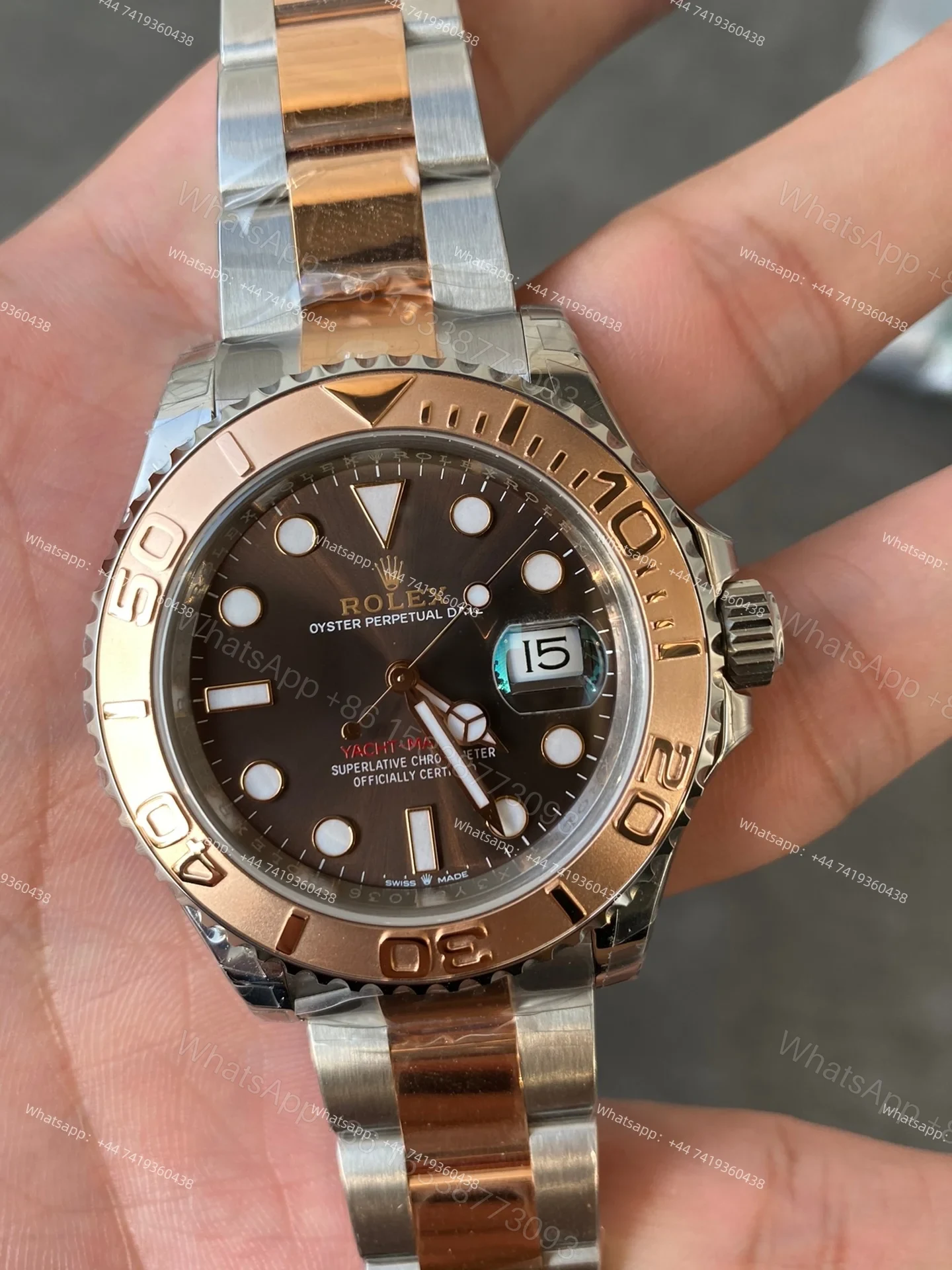 View 4 of Rolex Yacht-Master M126621-0001 1:1 Replica Brown Dial 40MM 3235 Movement Super Clone Watch