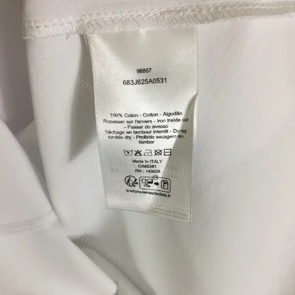 View 9 of White Cotton Tee Minimalist Luxe Logo Tee