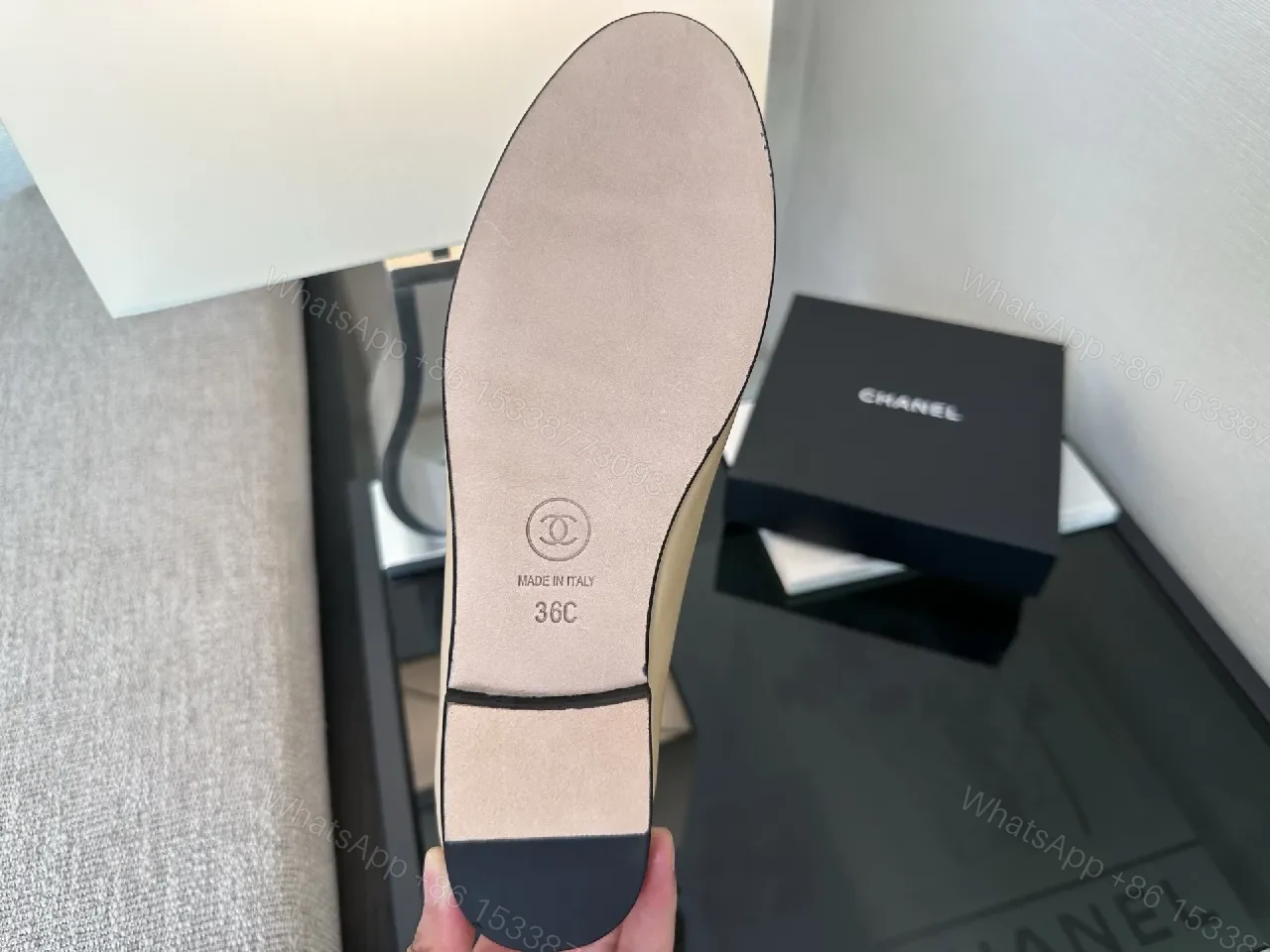 View 5 of Two-Tone Ballet Flats with Subtle Designer Toe Detail
