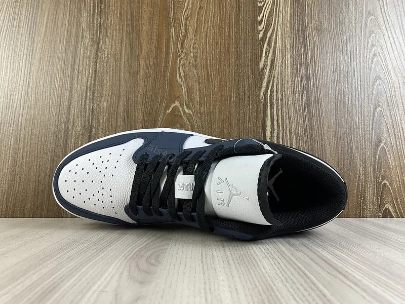 View 5 of Premium Blue-White Leather Sneakers: Designer-Style Comfort