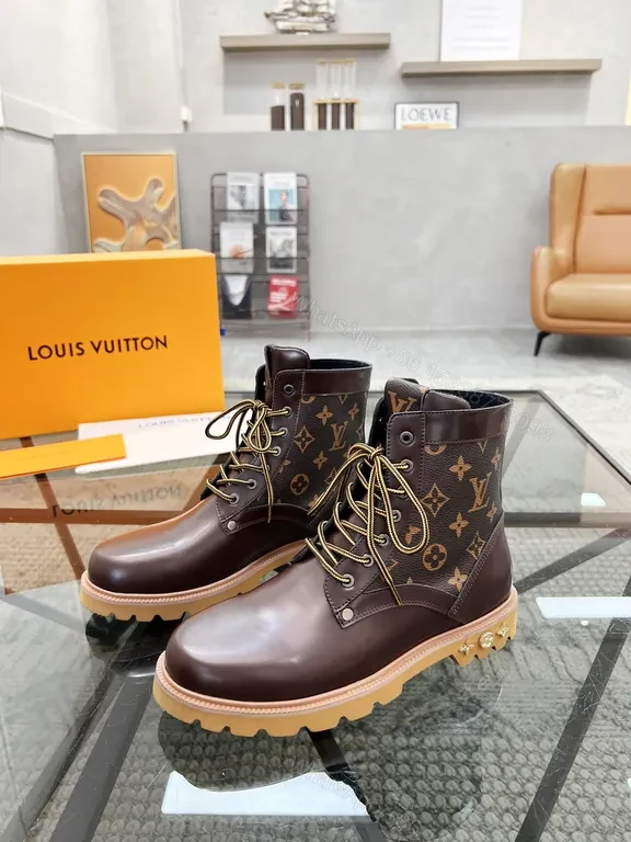 View 7 of Rich Leather Boots - Lux LV-Style, All-Season Comfort Boots