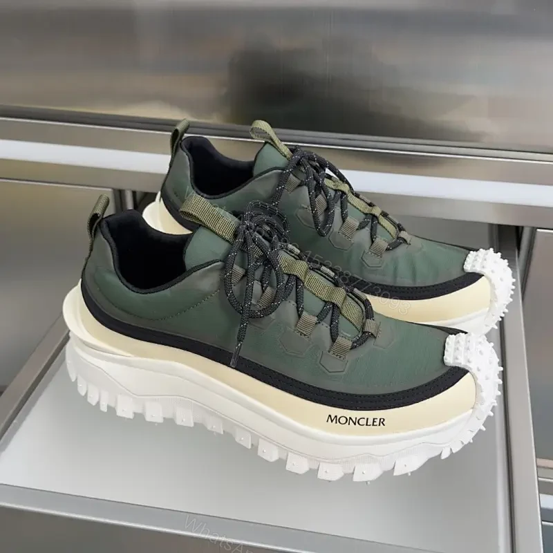 Military Luxe Trail Sneakers: Rugged Texture, City Comfort — view 1