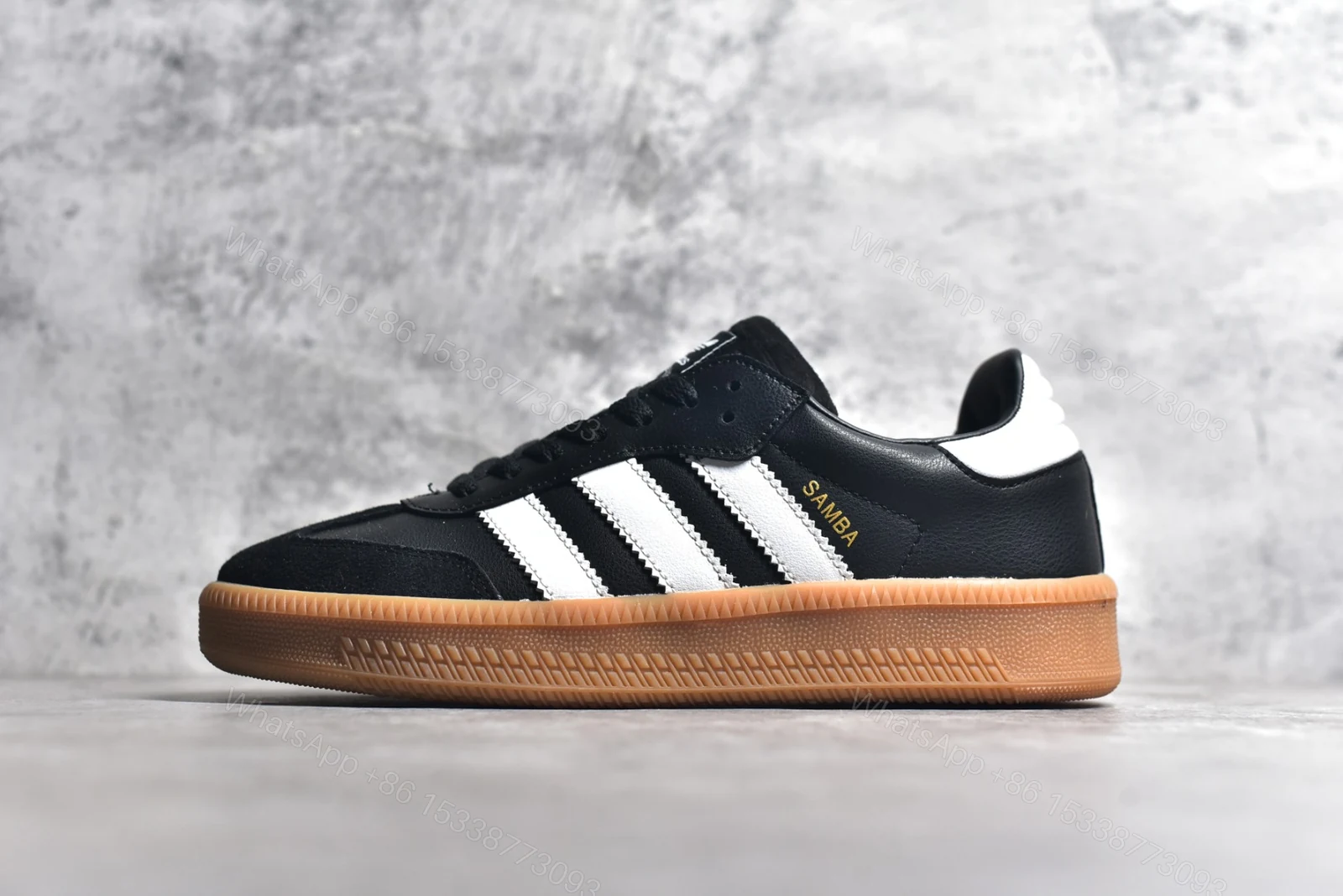 Adidas Samba XLG Core Black Gum — view 1