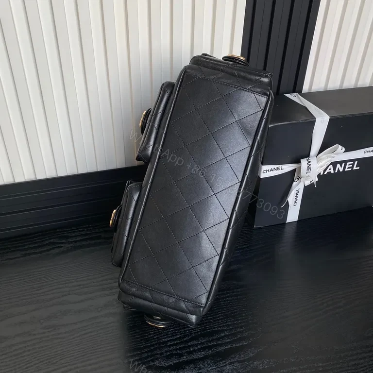View 6 of Chic Quilted Crossbody: Gold Chain Luxe Everyday Carry
