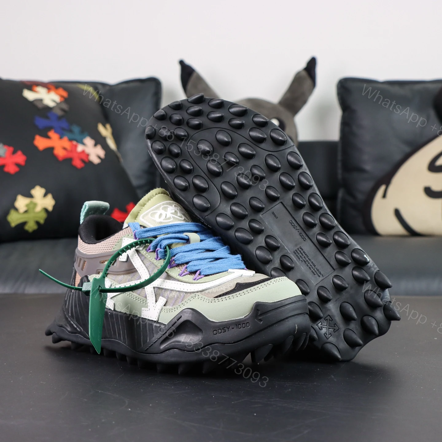 View 3 of Off White ODSY 1000 Green White Reps