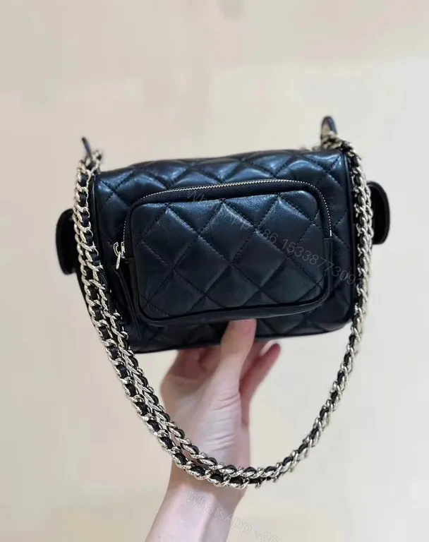 View 2 of Quilted Luxe Crossbody: Compact Chanel-Inspired Elegance