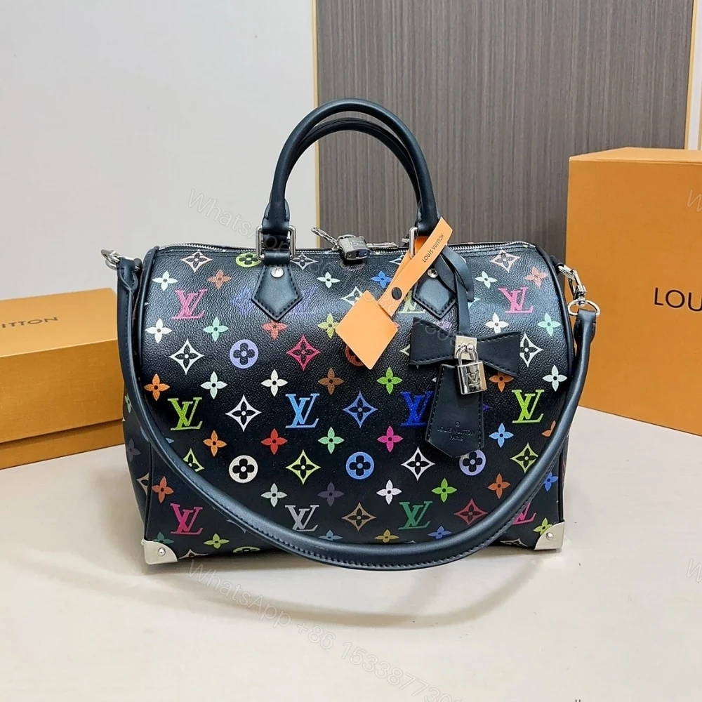 View 2 of Louis Vuitton X Takashi Murakami Speedy Soft Black 30Cm
