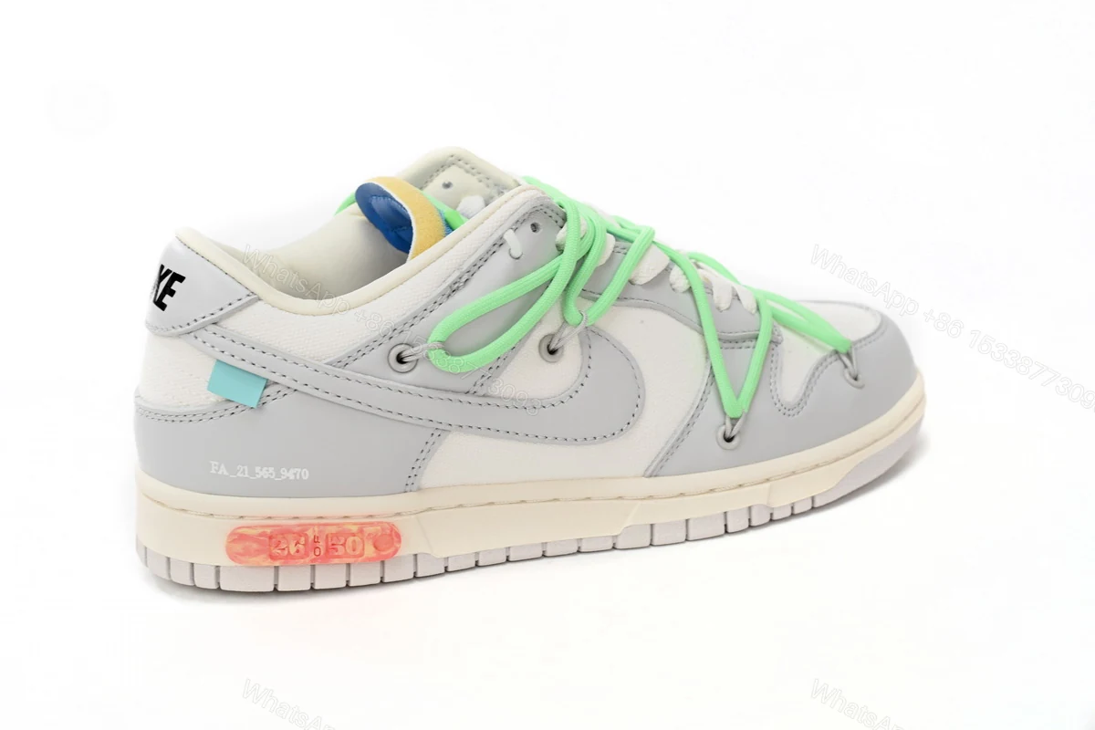 View 3 of OFF WHITE x Nike Dunk SB Low The 50 NO.26 DM1602-116