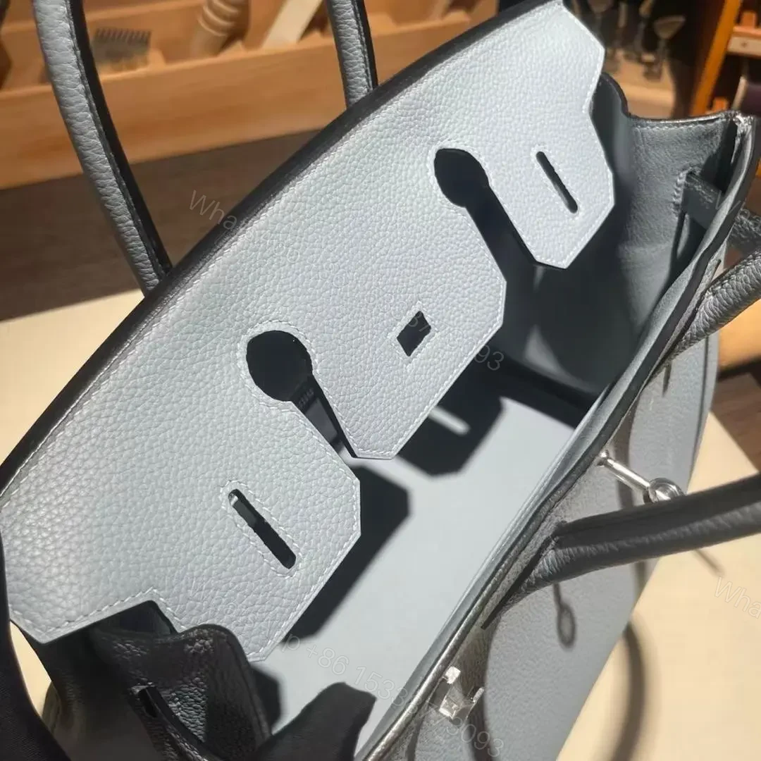 View 7 of HN 25 CLOUD BLUE* TOGO LEATHER *SILVER* HARDWARE
