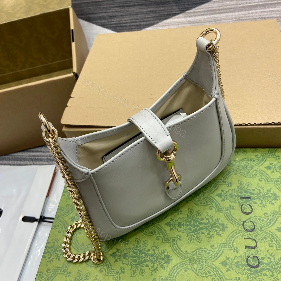 View 7 of JACKIE NOTTE MINI BAG 19 IN WHITE CALFSKIN GOLD HARDWARE
