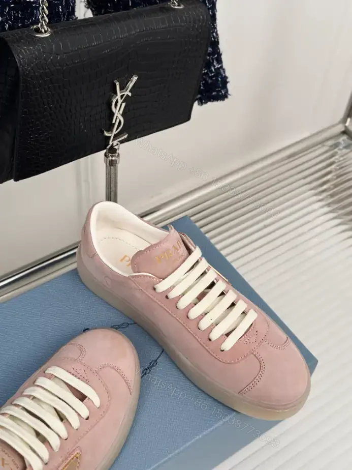 View 5 of PRADA SUEDE SNEAKERS ALABASTER PINK – PRD081