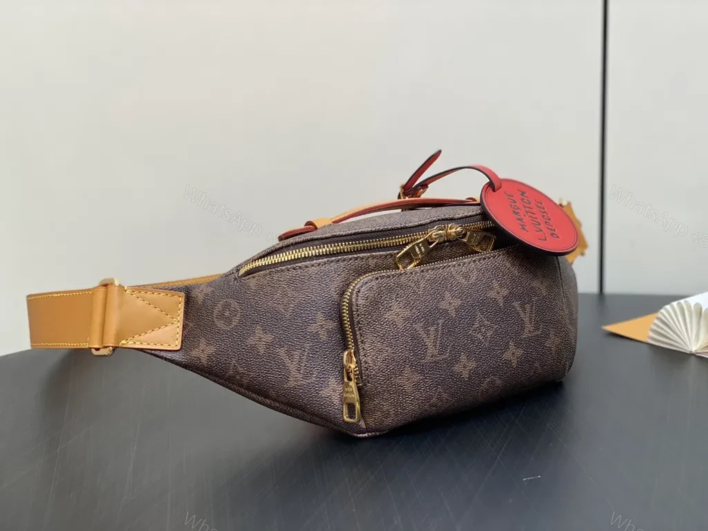 View 2 of Compact LV-Inspired Monogram Fanny Pack - Luxury, Hands-Free