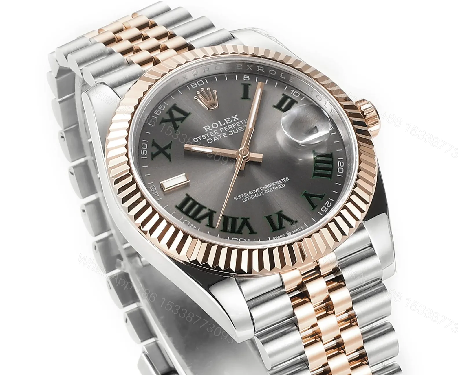 View 3 of JF Factory Clean Factory DDF Classic Grey Two-Tone Watch