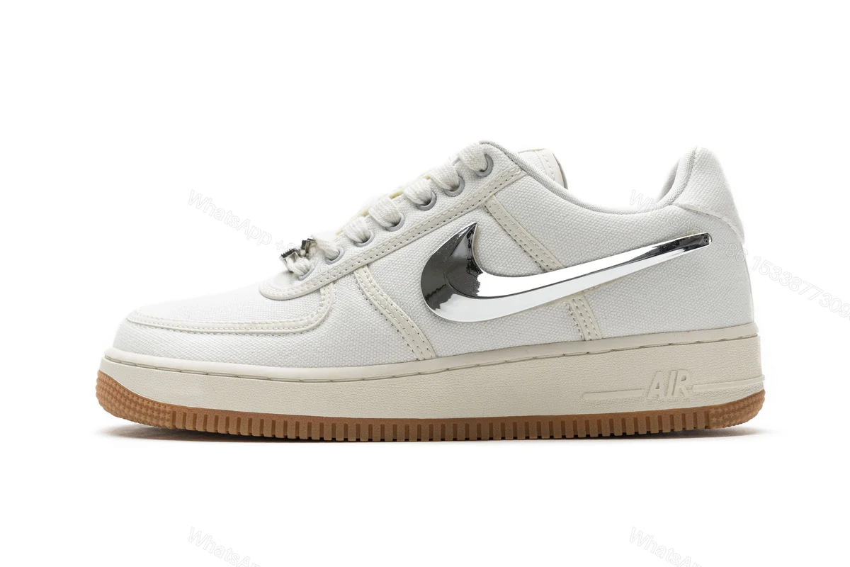 View 12 of Travis Scott x Nike Air Force 1“Sail” AQ4211-101